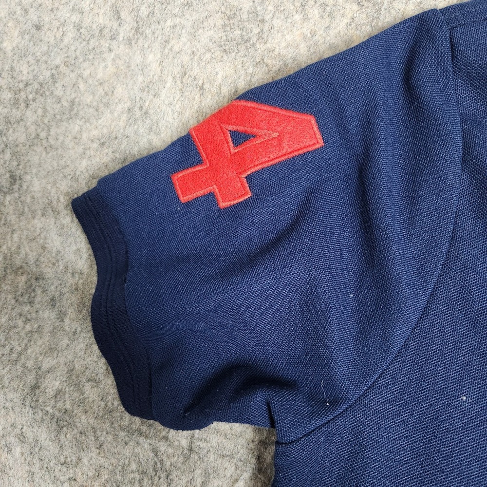 Polo Ralph Lauren Big Pony Rugby Shirt Men XL Red Custom Fit Short Sleeve Preppy - Picture 4 of 8